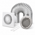 Kit de Exaustão Quadrado 100 mm — capa fundo branco — Inox