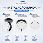 Difusor de Ar Redondo em ABS 100 mm — Branco