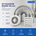 Kit de Exaustão Redondo 100 mm — visão geral