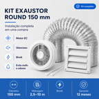 Kit de Exaustão Redondo 150 mm — visão geral