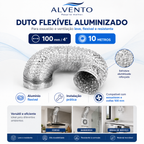 Duto Flexível de Alumínio 100 mm