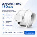 Exaustor Inline TC150 150 mm — 220 V