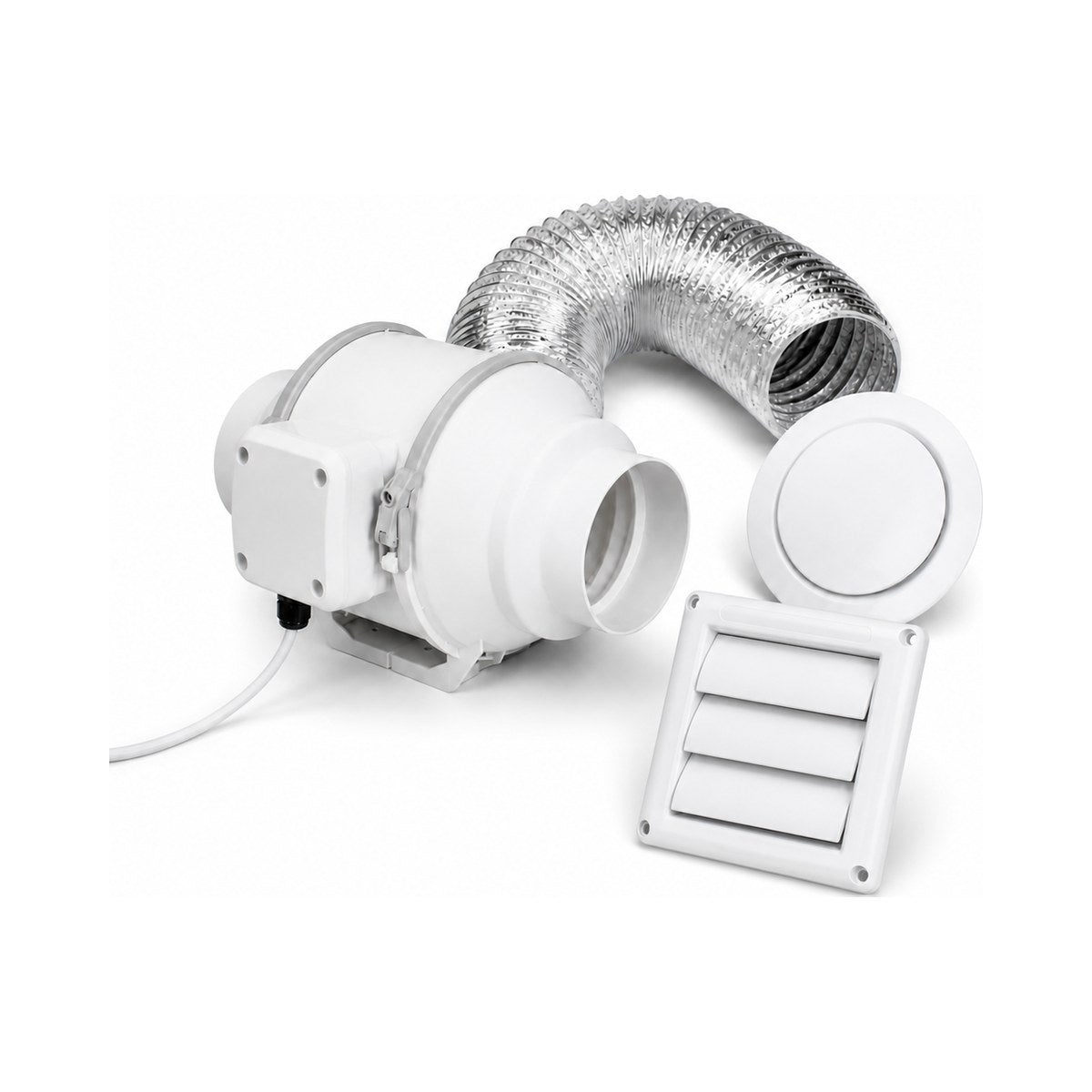 Kit Inline TC100 100 mm com grelha veneziana