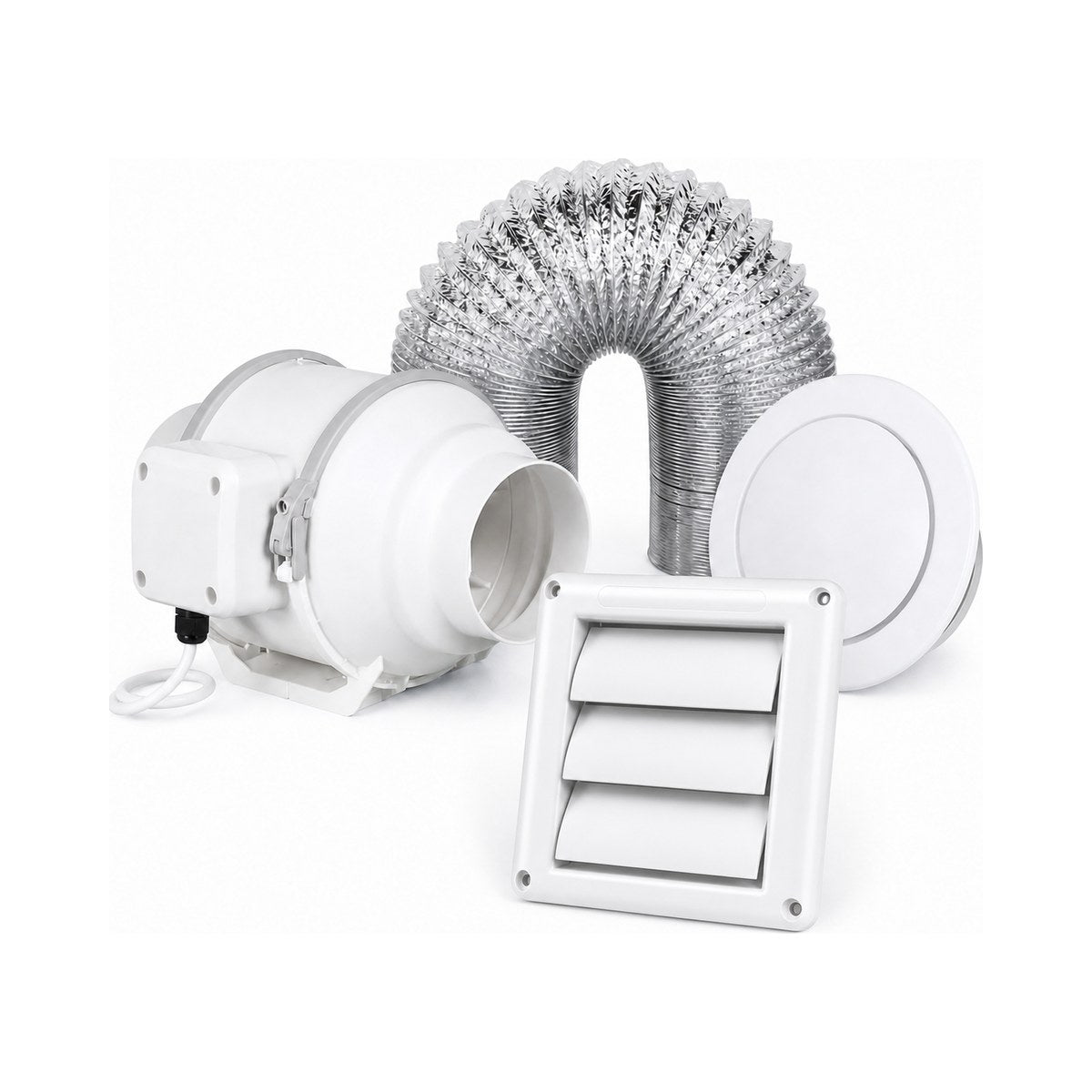 Kit Inline TC150 150 mm com grelha veneziana